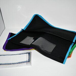 6 Pack Classroom Chair Pocket Chart Seat Back Organizer, 16 x 17 Inch with Name